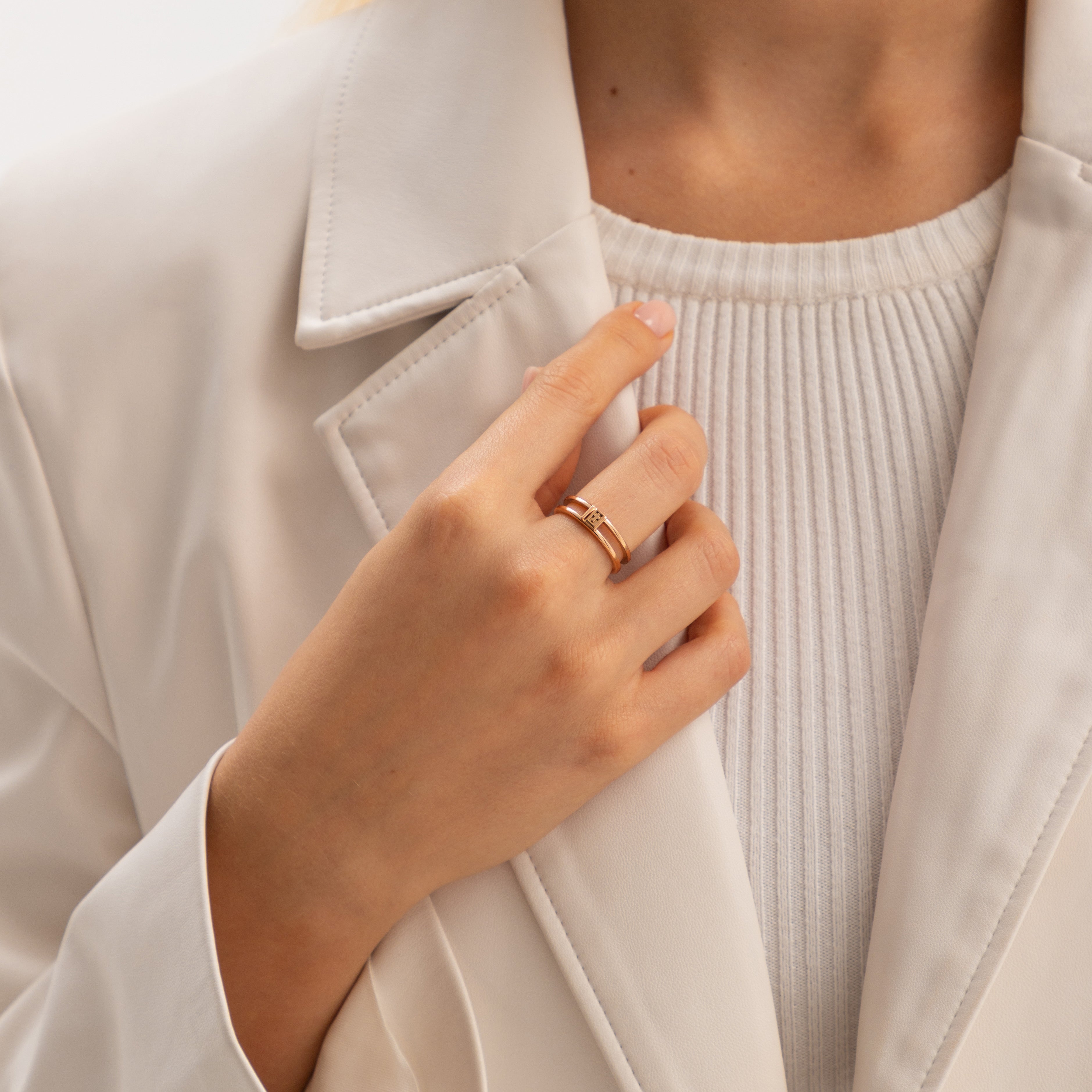 MESSIAH BRACELET + IMMANUEL RING  - ROSE GOLD